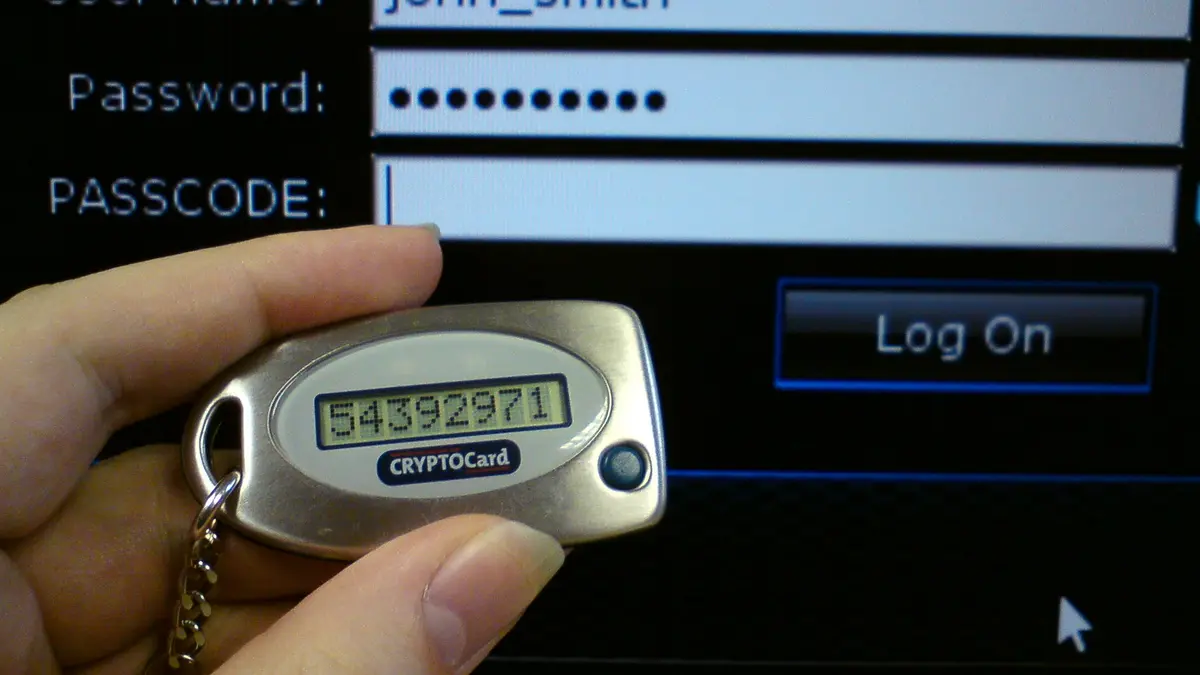 Secure password login screen