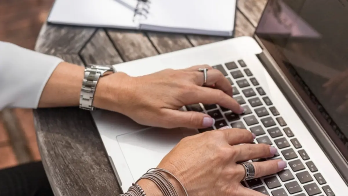 Small business working securely